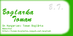 boglarka toman business card