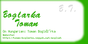 boglarka toman business card